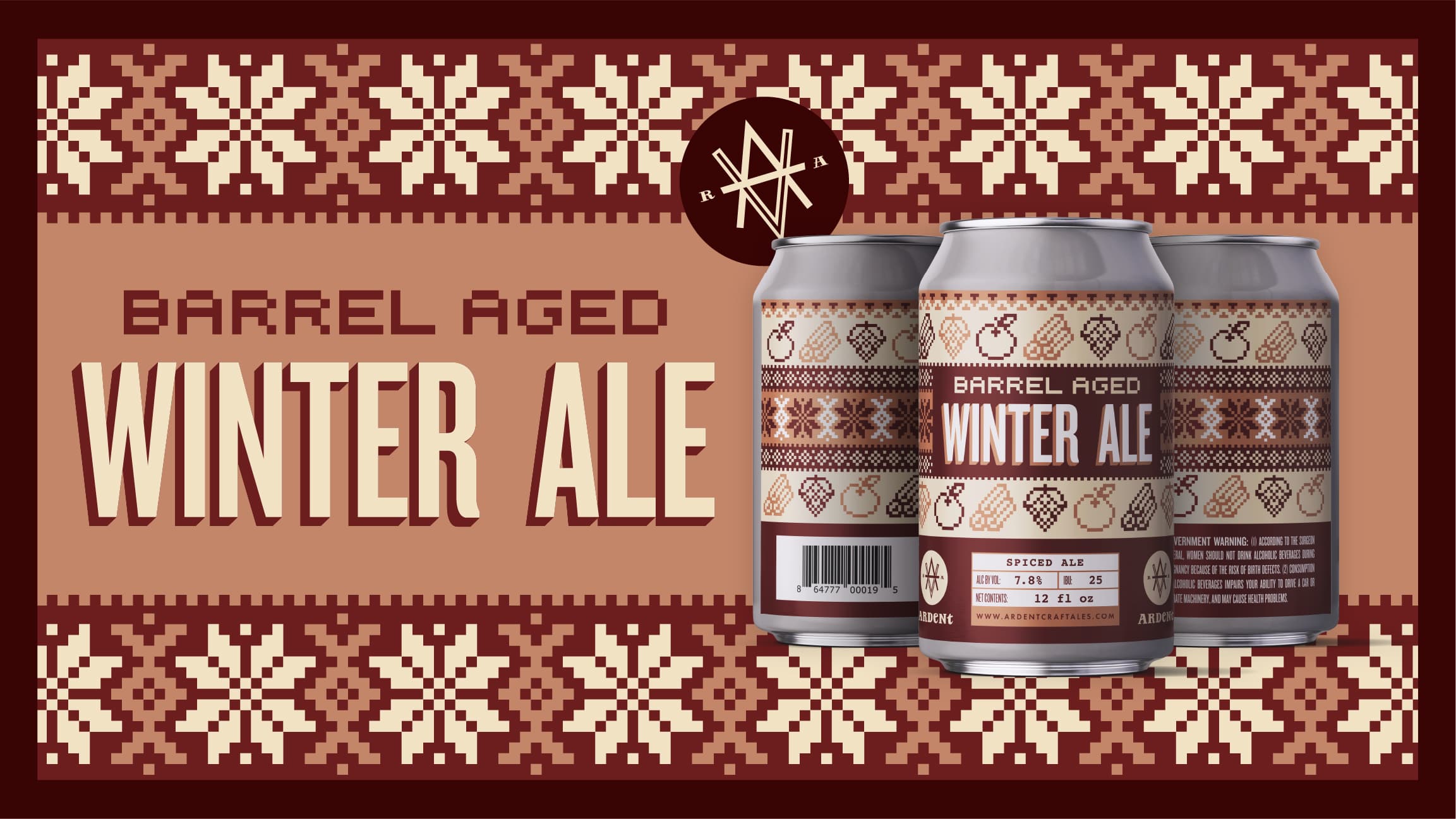 Graphic for Winter Ale in the style of a winter sweater