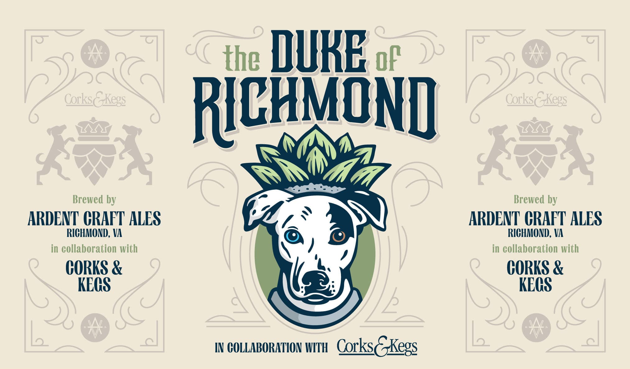 Graphic for Key Lime Gose, showing lime green 16oz cans over pink background with images of coconut and lime